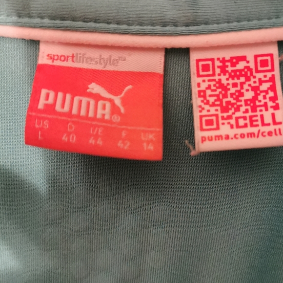 PUMA Blue Polo Sport Shirt LIKE NEW Large - Picture 4 of 11